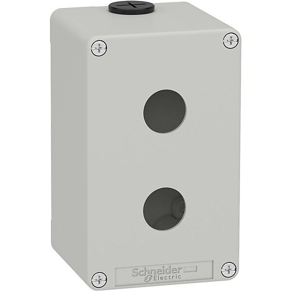 Schneider Electric Leergehäuse XAP, Metall grau, für 2x22mm XAPD2502